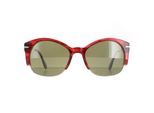 Serengeti Semi Rimless Womens Silber Rot Streaky Polarisiert Grün 555nm Vinita