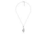 Orphelia Damen-Kette aus 925er Sterlingsilber mit Anhänger, Silber/Schwarz, ZH-4839