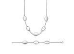 Orphelia Damen 925 Sterling Silber Set: Kette + Armband - Silber SET-017