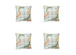 Madison sierkussen tess orange ca. set van 4