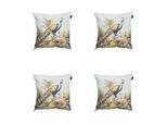 Madison sierkussen flore purple ca. set van 4