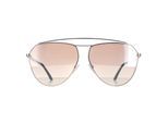 Tom Ford zonnebril Binx FT0681 16G Silver Havana Brown Silver Gradient Mirror