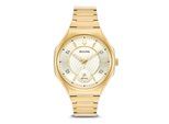 Bulova Curv Damen Goldene Uhr 97P136