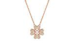 Swarovski 'Idyllia' Damen Halskette aus goldplattiertem Metall - Rose 5674211