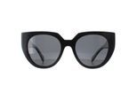 Prada PR14WS 09Q5S0 zwart en talk donkergrijs zonnebril