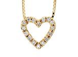 Collier HEART Diamants 0,070 Cts Or Jaune