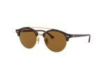 Clubround Double Bridge zonnebril unisex volwassene RB43469903351
