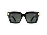 Gucci Vierkant Dames Zwart met Goudgrijs GG1689S