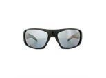 Arnette Zonnebril Hot Shot 4182 214981 Gepolijste Zwarte Grafische Afbeeldingen Binnen Grijs Gepolariseerd