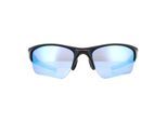 Oakley Wrap Mens Matte Black Prizm Deep H2O gepolariseerde zonnebril