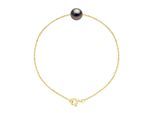 Armband echte Tahiti-Zuchtperle, rund, 8–9 mm