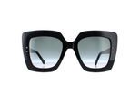 Jimmy Choo AURI/G/S 807 90 zwarte donkergrijze zonnebril met kleurverloop