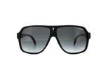 Carrera Aviator unisex zwart wit rood donkergrijze gradiënt zonnebril