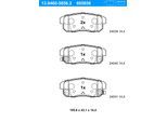 ATE Bremsbelagsatz, Scheibenbremse 13046058562 für MAZDA Suzuki