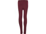Leggings URBAN CLASSICS "Urban Classics Damen Girls Tech Mesh Leggings", Mädchen, Gr. 110/116, Normalgrößen, port, 80% Polyamid, 20% Elasthan, unifarben, skinny fit, Hosen Leggings