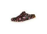 Pantolette BIRKENSTOCK "Kay SL", Damen, Gr. 37, schwarz, Obermaterial: 50% Rindsleder Leather cow. 50% Lammleder LEL., Schuhe Pantolette