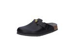 Pantolette BIRKENSTOCK "Boston ESD", Damen, Gr. 43, schwarz, Obermaterial: 100% Rindsleder Leather cow., Schuhe Pantolette