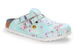 Pantolette BIRKENSTOCK "Kay ESD", Damen, Gr. 42, grün (mintgrün), Obermaterial: 100% sonstige Fasern AF., Schuhe Pantolette