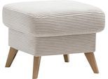 Hocker EXXPO - SOFA FASHION "Samso, kompakte und bequeme Sitzgelegenheit in aktuellem Cord Bezug", beige, B:57cm H:47cm T:57cm, Hocker, Hocker