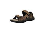 Sandale GRISPORT "Sandale", Herren, Gr. 45, braun, Obermaterial: 100% Rindnubukleder CNU., Schuhe Sandale