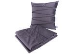 Möbelix , Graphitfarben , Textil , Retro , Füllung: Polyester , 130x170x17 cm , Heimtextilien, Wohntextilien, Kissen, Zierkissen