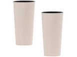 Übertopf-Set Creme, 2-teilig