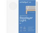 Matratzenauflage SCHLAFGUT "Baselayer Matratzenschutz Light", weiß, B:140cm H:30cm L:200cm, Bezug: 100% Baumwolle, Matratzenzubehör, Matratzenauflage, mit Eckgummis