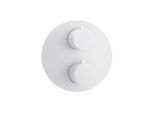 Herzbach Deep White Fertigmontageset 23.503050.1.07 für 2 Verbraucher, Unterputz-Thermostat, weiß matt