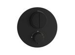Herzbach Living Push Thermostat 23803050112 Deep Black, 2 Verbraucher, Schwarz matt