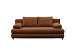 P & B , Braun , Textil , Füllung: Schaumstoff , 206x87x88 cm , Liegefunktion ,