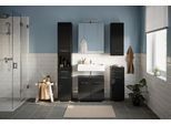 Badezimmer Linus 5-tlg. mit LED ca. 120 cm Schwarz