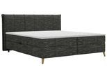 Boxbett Veloria Schwarz ca. 180x200cm