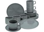 Kaffeeservice Chef Collection Grau, 18-teilig