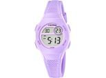 Chronograph CALYPSO WATCHES "Junior Collection", lila (fliederfarben), Armbanduhren, Kinder, Chronograph, Quarzuhr, Kinderuhr, Datum, digital, Stoppfunktion, ideal als Geschenk
