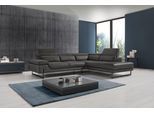 Ecksofa EGOITALIANO "Queenie, extravagantes Sofa mit erstklassigem Sitzkomfort, L-Form", braun (dunkelbraun), B:284cm H:95cm T:108cm, Luxus-Microfaser (100% Polyester) Leder »BULL« (echtes Rindsleder). Geschliffenes, pigmentiertes und behandeltes Rindsleder mit einer Dicke von 1, 3-1, 5 mm. Dieses Leder zeigt eine ziemlich weiche Hand mit einem halb undurchsichtigen Aussehen. Es handelt sich um ei