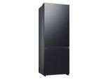SAMSUNG Kühl-/Gefrierkombination, Energieeffizienz: C (A-G), silber (premium schwarz steel), Rechtsanschlag, Kühlschränke, extra weit 75cm, NoFrost