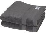 Handtücher "Cuddly", grau (anthrazit), B:50cm L:100cm, Frotteevelours, Obermaterial: 100% Baumwolle, SCHÖNER WOHNEN-KOLLEKTION, Handtücher, schnell trocknende Airtouch-Qualität