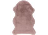 Hochflor-Teppich KAYOOM "Cosy Sheepskin 525", puderrosa, B:60cm H:25mm L:90cm, Polyester, Teppiche, Fell Kannichen Haptik, weich kuschelig