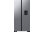 SAMSUNG Side-by-Side "RS57DG410EM9", Energieeffizienz: E (A-G), edelstahl look, B:91,2cm H:178cm T:65,4cm, Kühlschränke, mit Wasserspender, No Frost+, AI Energy Mode, SpaceMax