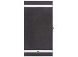 Duschtuch LACOSTE "LCASUAL", bitume, B:70cm L:140cm, Frottier, Obermaterial: 100% Baumwolle, Handtücher, mit Label-Applikationen und Bordüre