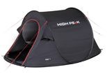 Wurfzelt HIGH PEAK "Pop up Zelt Vision 2", schwarz, Zelte, B/H/L: 140cm x 100cm x 235cm, Wurfzelt, B:140cm H:100cm L:235cm