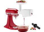 KITCHENAID Pürieraufsatz "5KSMFVSP", weiß, Küchenmaschinen-Aufsätze, funktioniert nur mit Fleischwolf 5KSMFGA (nicht im Lieferumfang), Pürieraufsatz