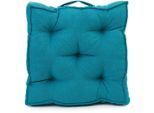 Sitzauflage GÖZZE "Darco" Gr. 1, blau (petrol), B:40cm H:7cm, Polyester, Polsterauflagen, Sitzauflage