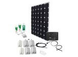 Solaranlage PHAESUN "SPR Caravan Kit, Solar Peak SOL101 170 W", silber (silber, weiß), Solarmodule, Solaranlage