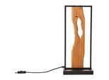 BRILLIANT LED Tischleuchte "Chaumont", schwarz (schwarz, holz), H: 50cm, Leuchten, Höhe 50 cm, 940 lm, Aluminium/Metall/Holz, schwarz/holz, LED Tischleuchte