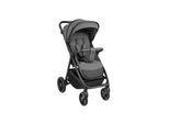 Kikka boo Kinderwagen, Buggy Jody PU-Räder Federung Hinterradbremse 5-Punkt-Gurt grau
