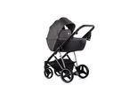 Chipolino Kombikinderwagen 3 in 1 Imperium Babyschale Babywanne Tasche Korb Gurt grau