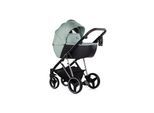Chipolino Kombikinderwagen 3 in 1 Imperium Babyschale Babywanne Tasche Korb Gurt grün