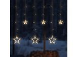 OTTO HOME LED-Lichtervorhang "Zennia", silberfarben, Flammen 69 Stk., Lichterketten, LED-Lichtervorhang 69 LEDs, 8 verschiedene Modi, LED-Lichtervorhang