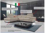 Ecksofa EGOITALIANO "Queenie, extravagantes Sofa mit erstklassigem Sitzkomfort, L-Form", lila (plum), B:284cm H:95cm T:108cm, Luxus-Microfaser (100% Polyester) Leder »BULL« (echtes Rindsleder). Geschliffenes, pigmentiertes und behandeltes Rindsleder mit einer Dicke von 1, 3-1, 5 mm. Dieses Leder zeigt eine ziemlich weiche Hand mit einem halb undurchsichtigen Aussehen. Es handelt sich um ein geschü